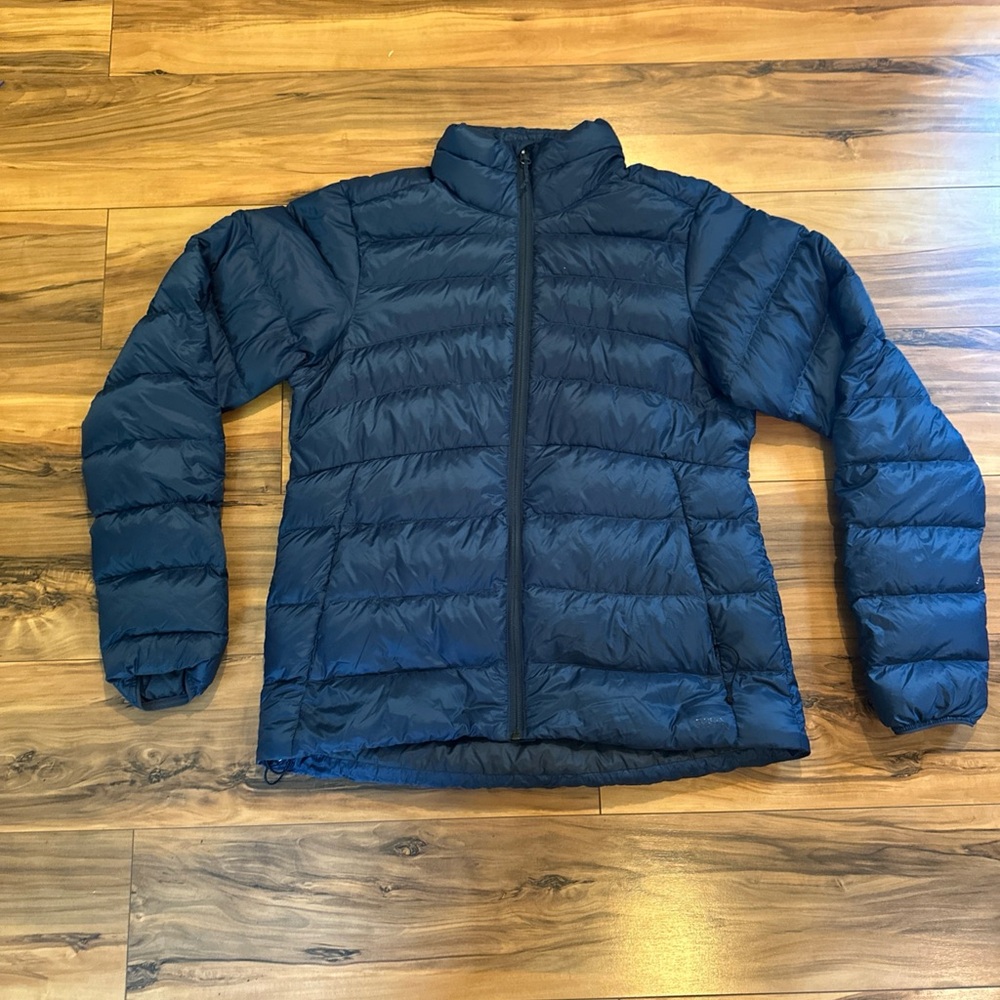 REI Co-op 650 Down 2.0 Jacket Womens Sz Small Blue Full Zip Packable Puffer